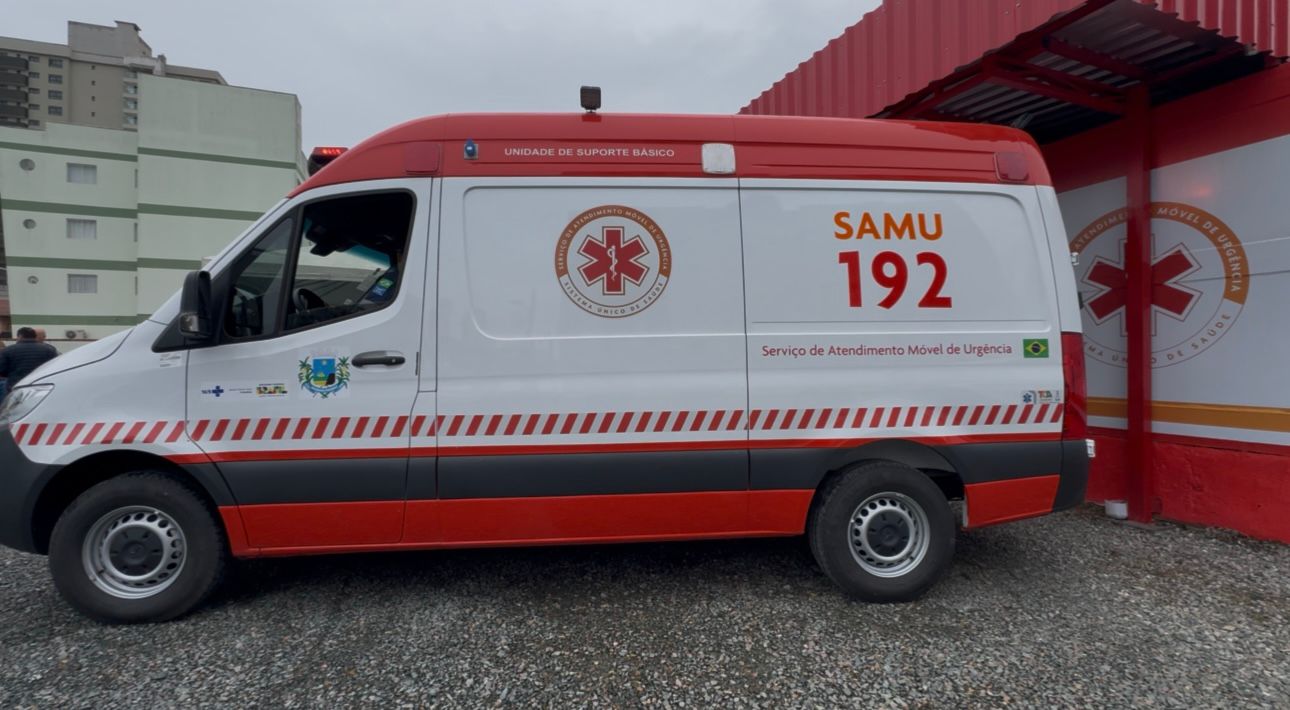 Ambulância do SAMU 192 em Santa Catarina