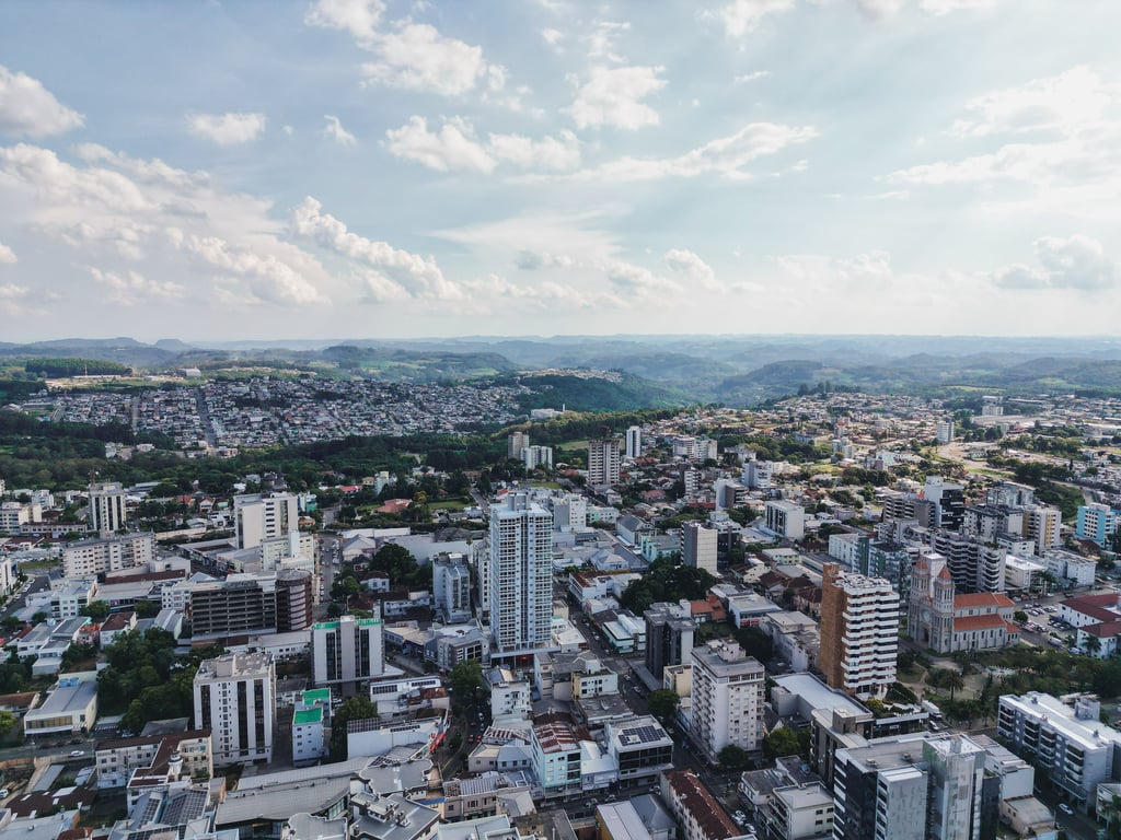 Vista panorâmica de Caxias do Sul RS