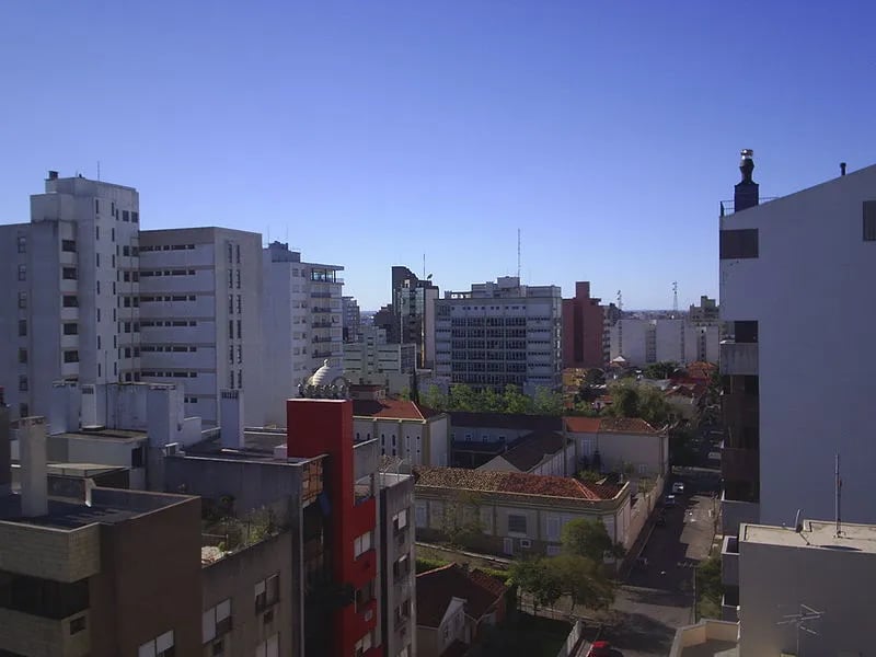 Vista urbana de Pelotas RS ao entardecer