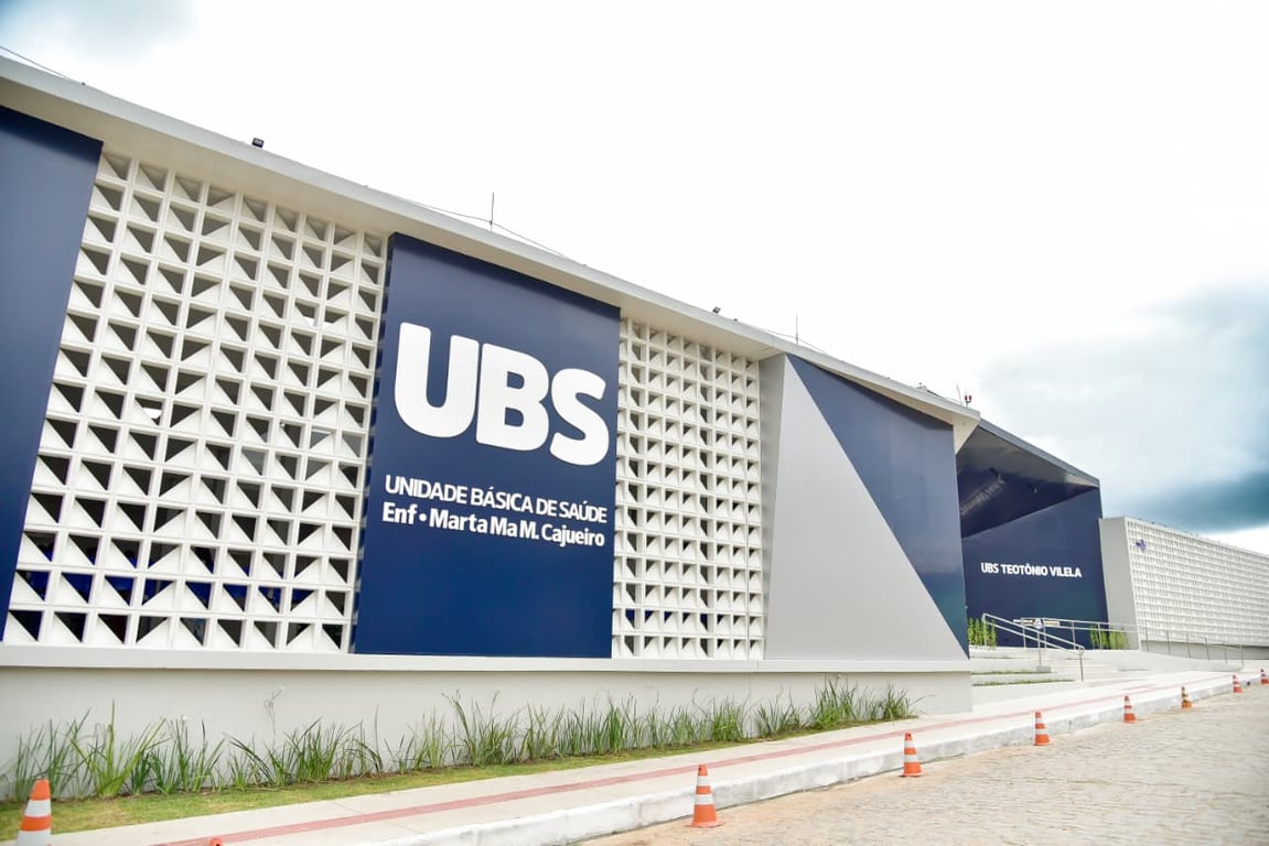 Fachada de uma Unidade Básica de Saúde (UBS).