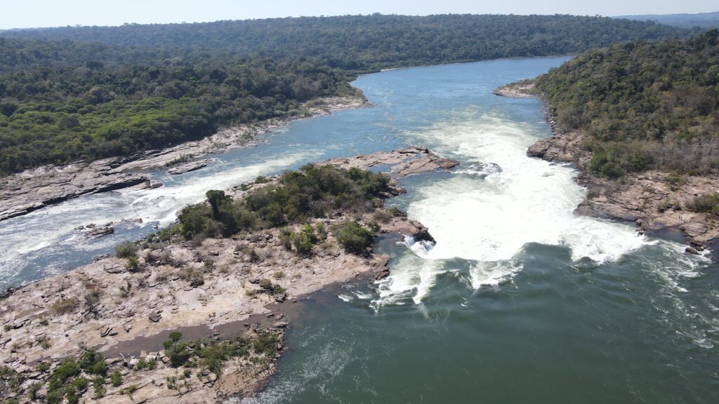 Vista aérea do Rio Juruena em Cotriguaçu MT