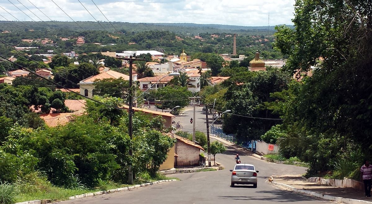 Vista panorâmica de Caxias (MA), com o centro histórico e a paisagem urbana às margens do rio Itapecuru