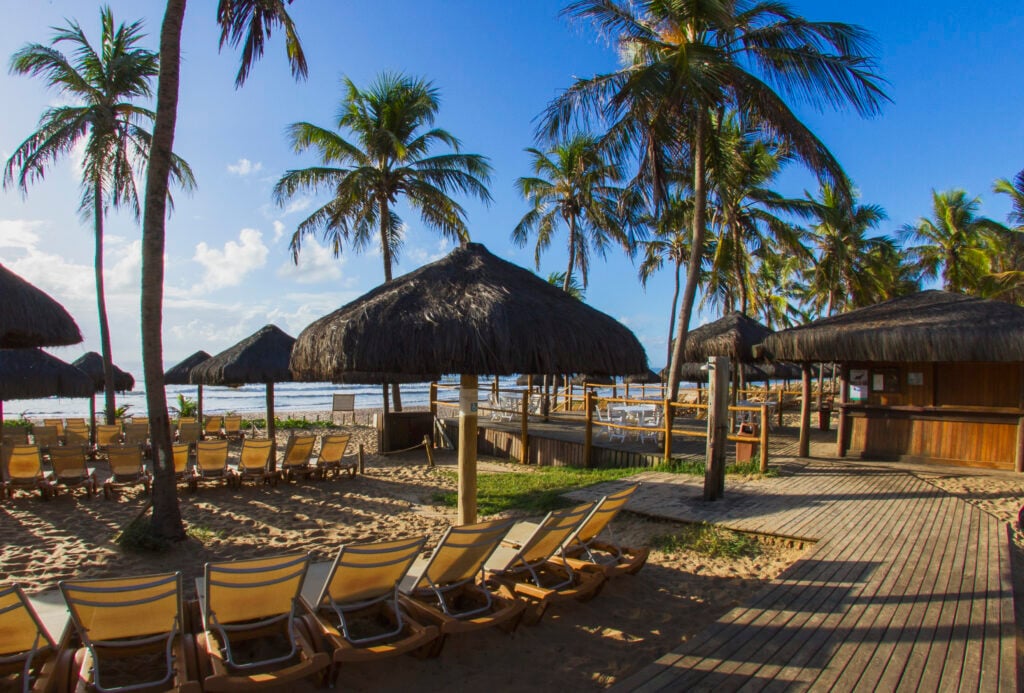 Praia de Palmas em Governador Celso Ramos SC