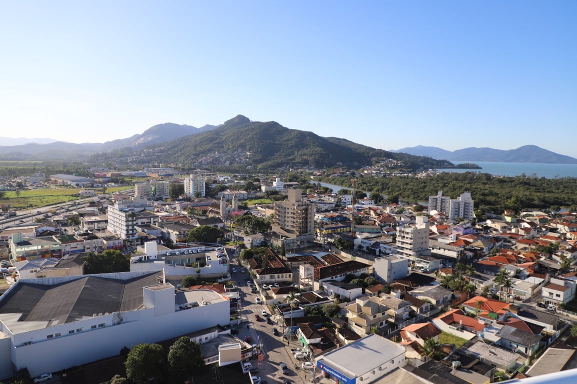 Vista panorâmica de Biguaçu (SC), na Grande Florianópolis