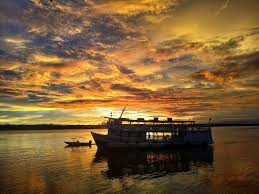 Rio Madeira em Porto Velho ao entardecer
