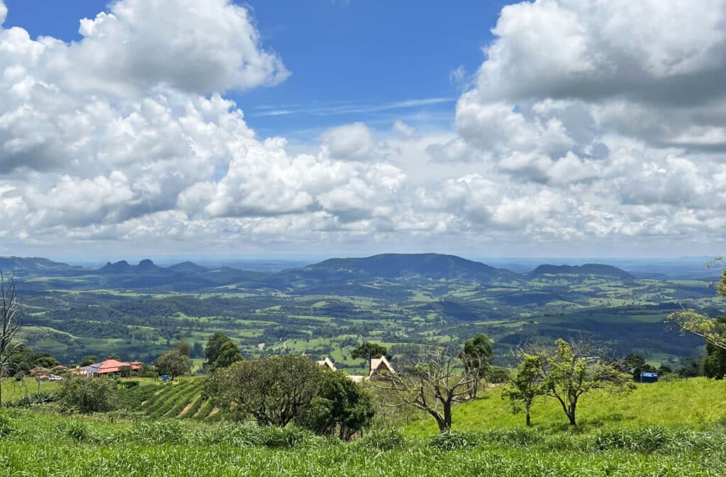 Paisagem da região da Cuesta de Botucatu