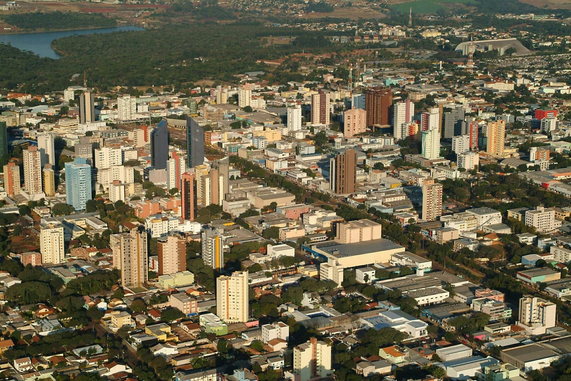Vista aérea de Cascavel PR