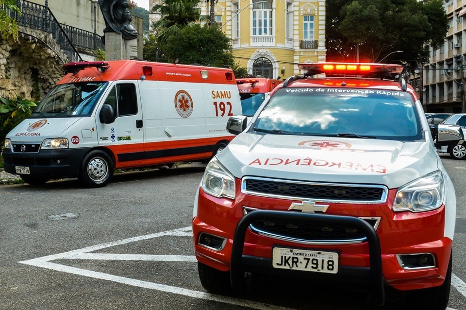 Ambulâncias do SAMU 192 em Vitória ES