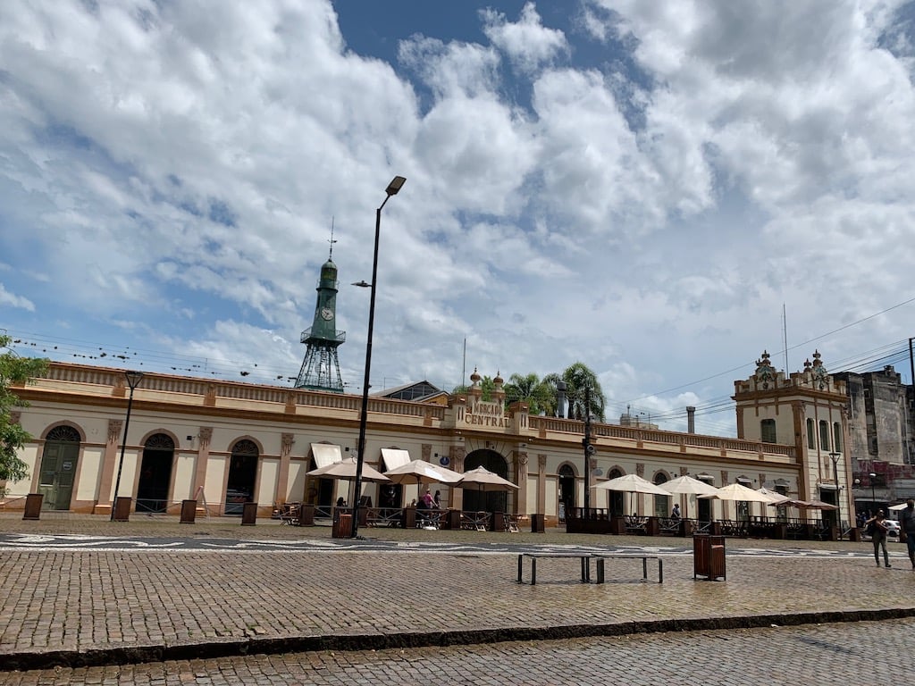 Centro histórico de Pelotas RS ao entardecer