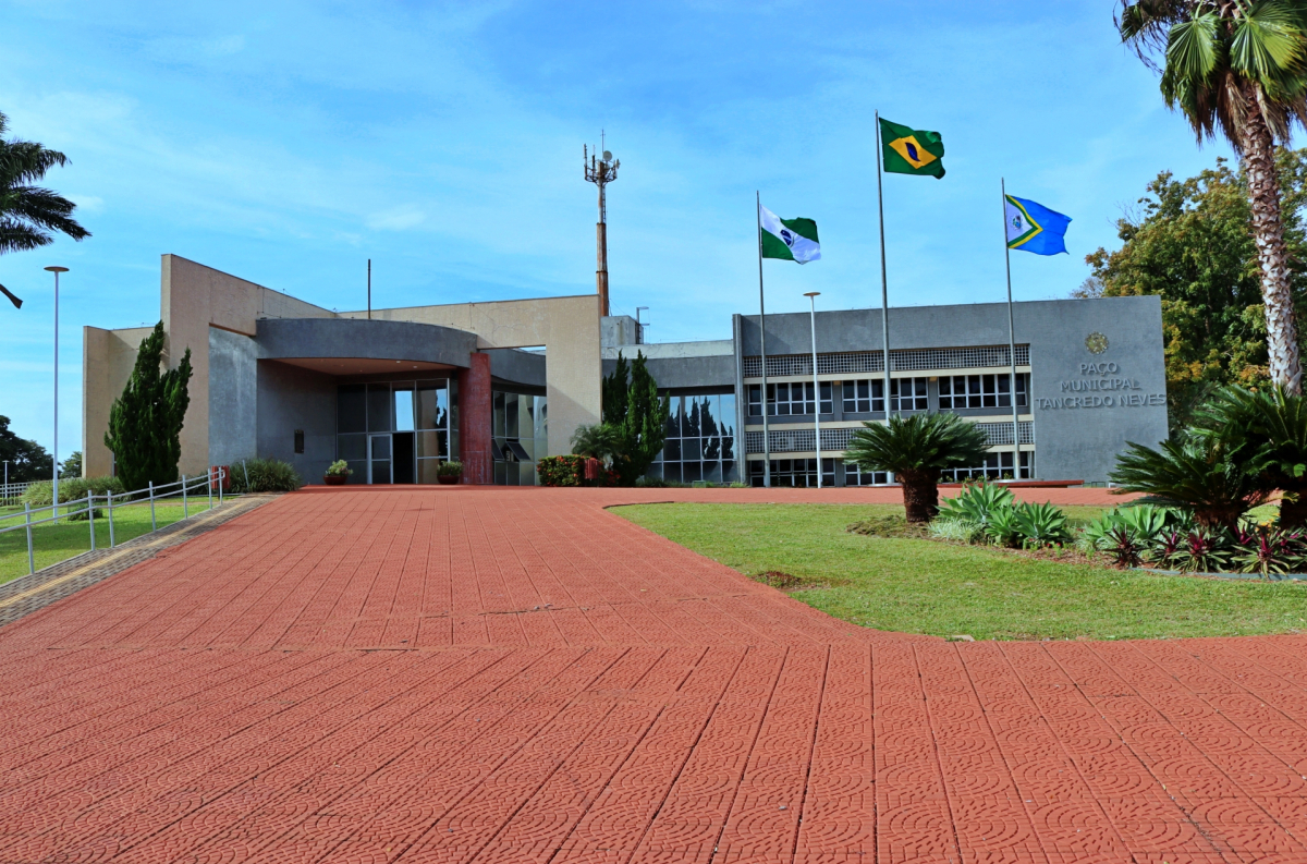 Fachada da Câmara Municipal de Itaipulândia PR