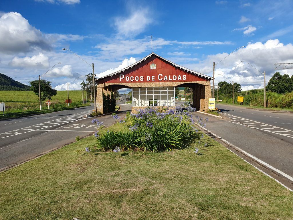 Portal de entrada de Poços de Caldas, no Sul de Minas