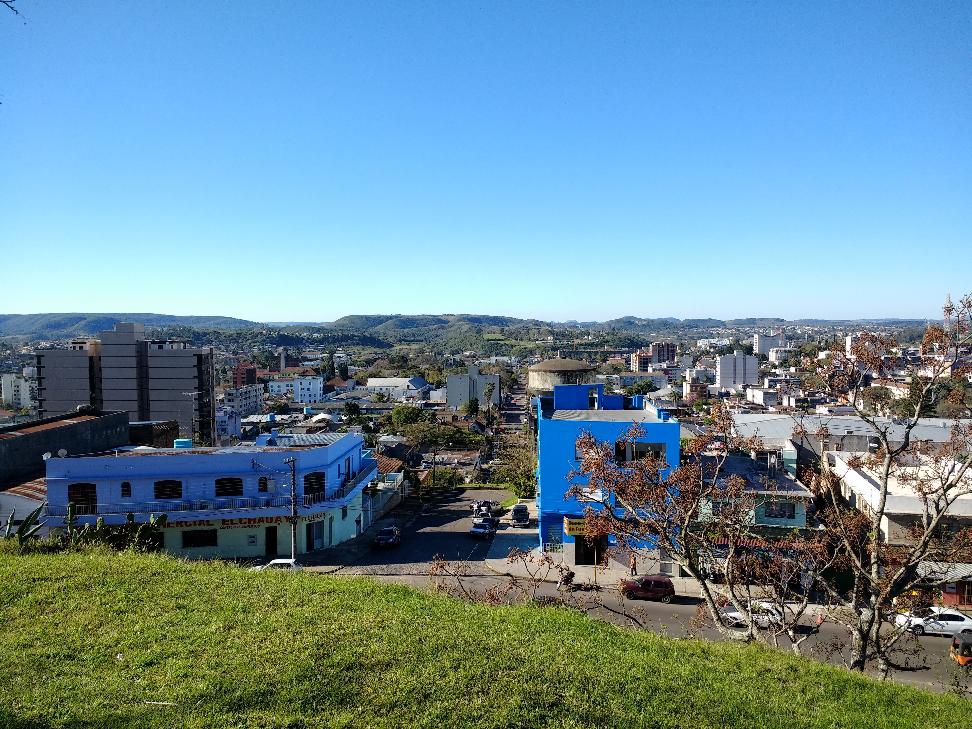 Vista urbana de Santana do Livramento, na fronteira com Rivera (Uruguai).