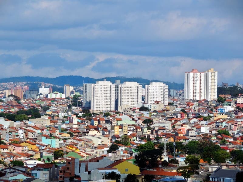 Vista urbana de Mauá SP ao entardecer