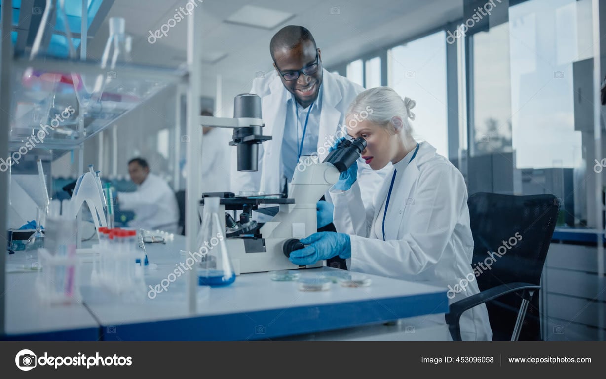 Ambiente de laboratório científico moderno