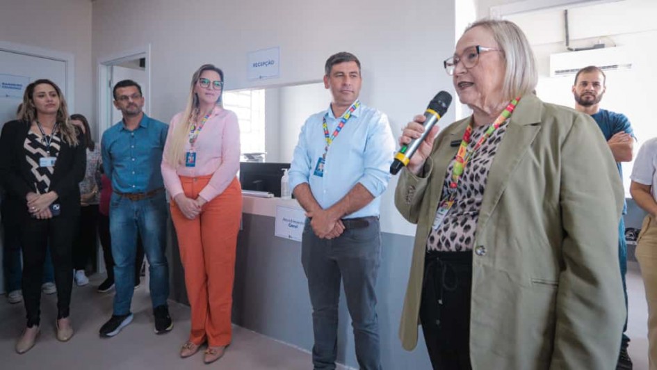 Ambiente interno de uma unidade de saúde no Rio Grande do Sul