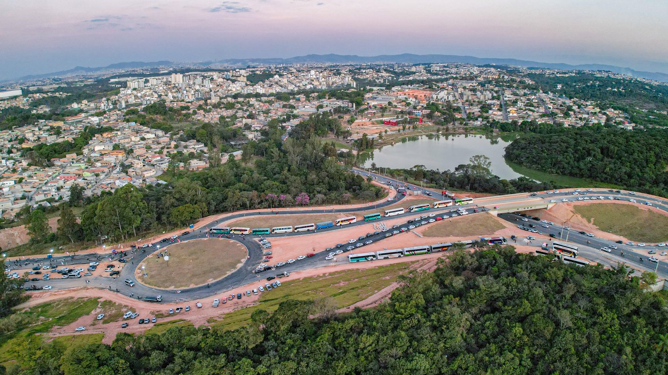 Panorama urbano de Contagem, na Região Metropolitana de Belo Horizonte