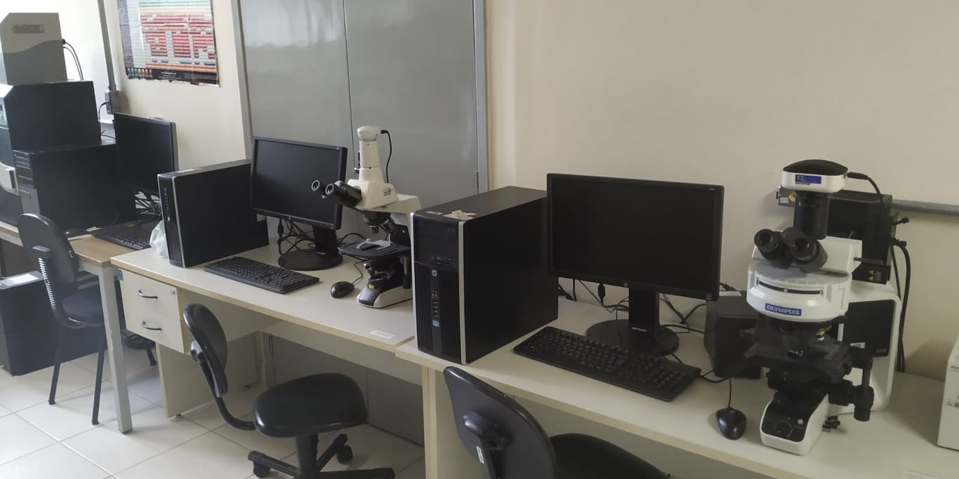 Ambiente de laboratório universitário