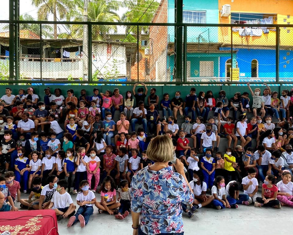 Sala de aula na região Norte do Brasil