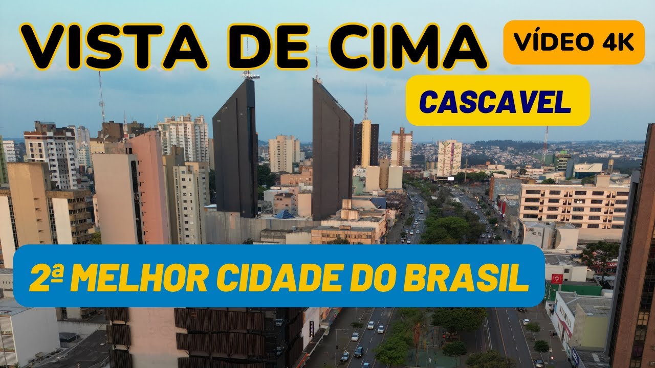 Vista aérea de Cascavel, polo regional do Oeste do Paraná