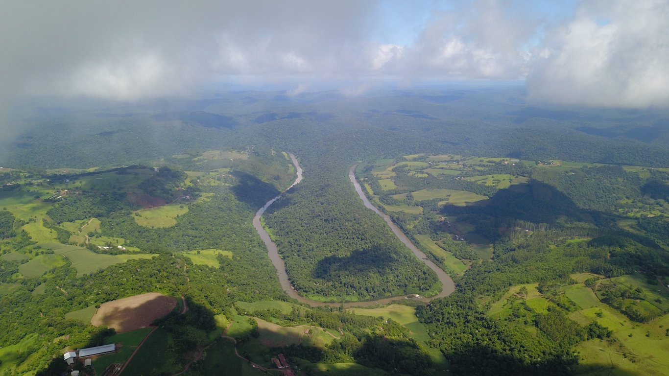 Vista aérea de Tunápolis SC