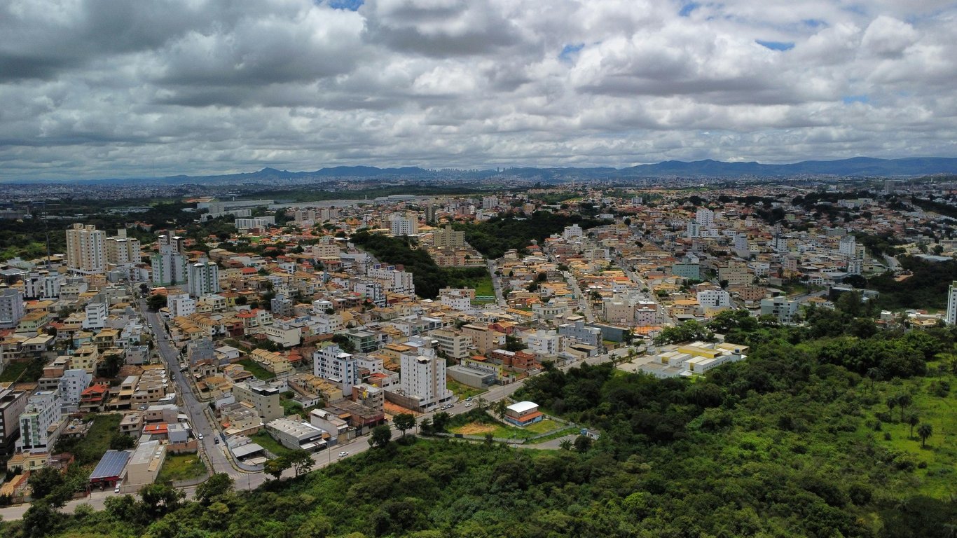 Vista aérea de cidade na região Noroeste do Rio Grande do Sul