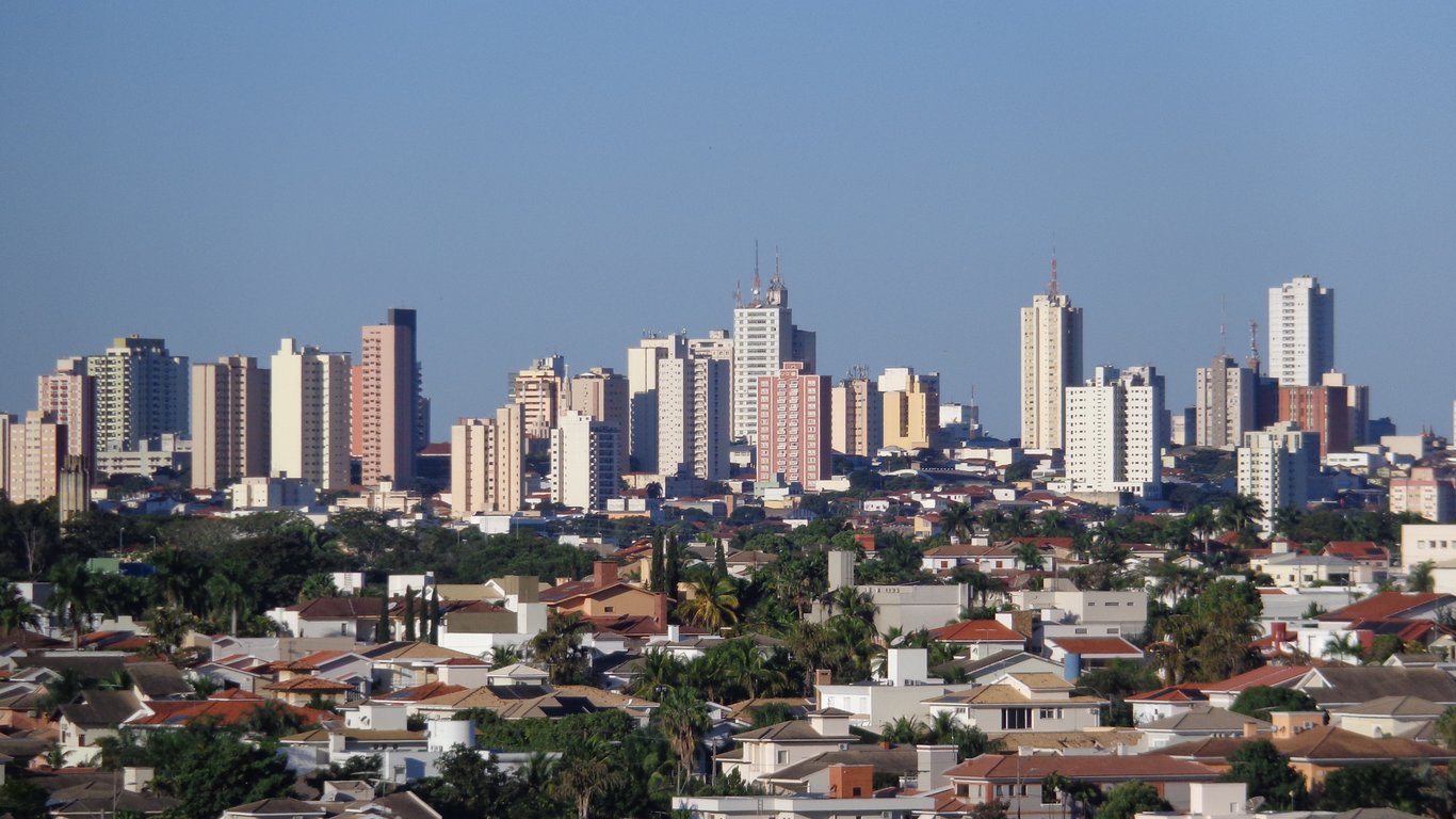 Skyline de Presidente Prudente SP, polo regional próximo a Martinópolis
