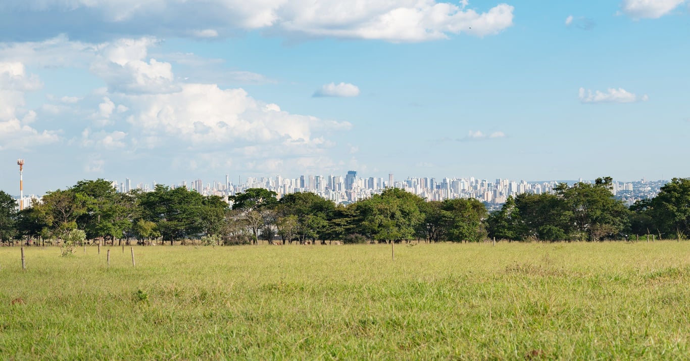 Paisagem do entorno de Águas Lindas de Goiás GO