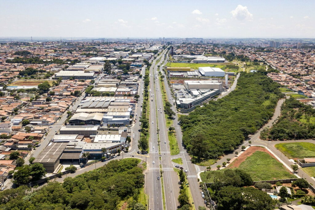 Vista urbana de Santa Bárbara d'Oeste, SP