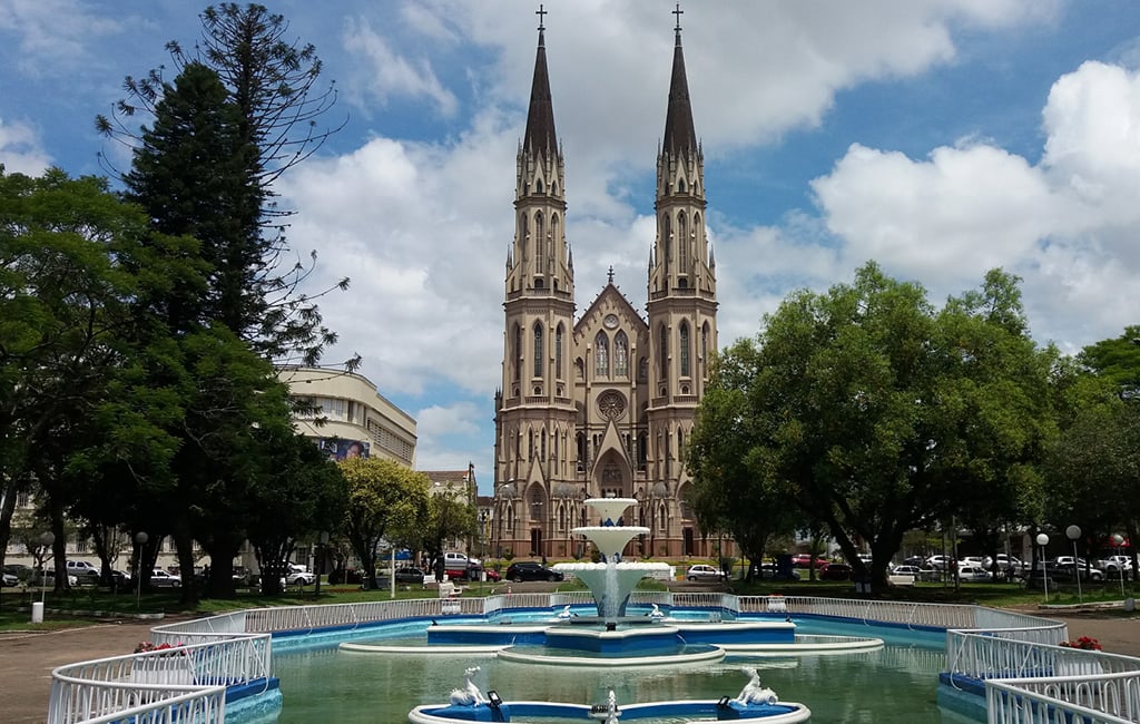 Catedral São João Batista, cartão-postal de Santa Cruz do Sul