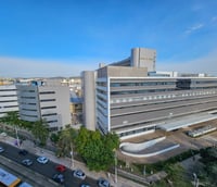 Fachada do Hospital de Clínicas de Porto Alegre RS.