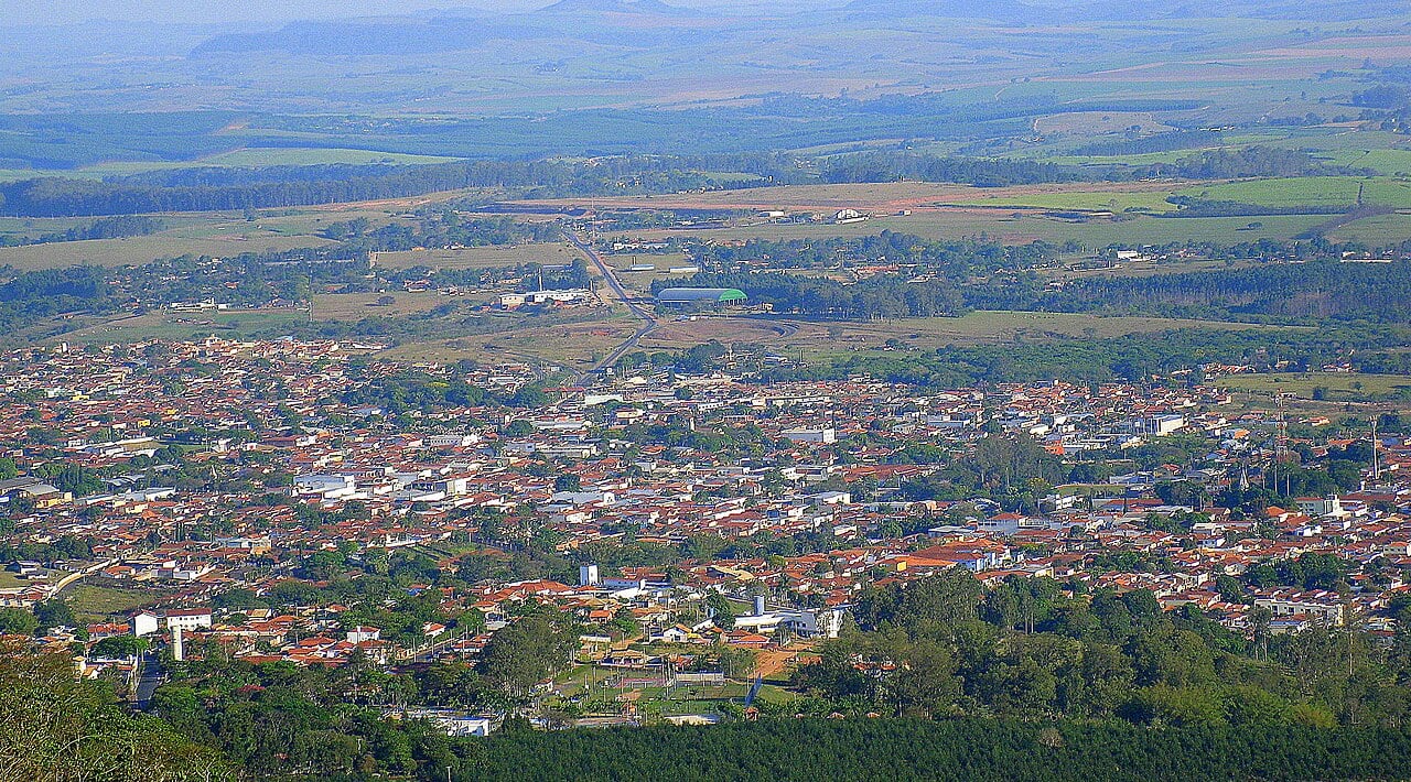 Vista aérea de São Pedro do Sul RS