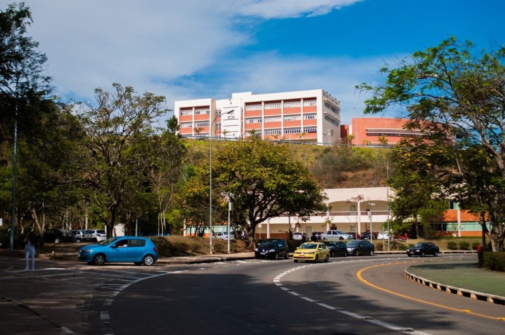 Vista do campus da UFJF em Juiz de Fora MG