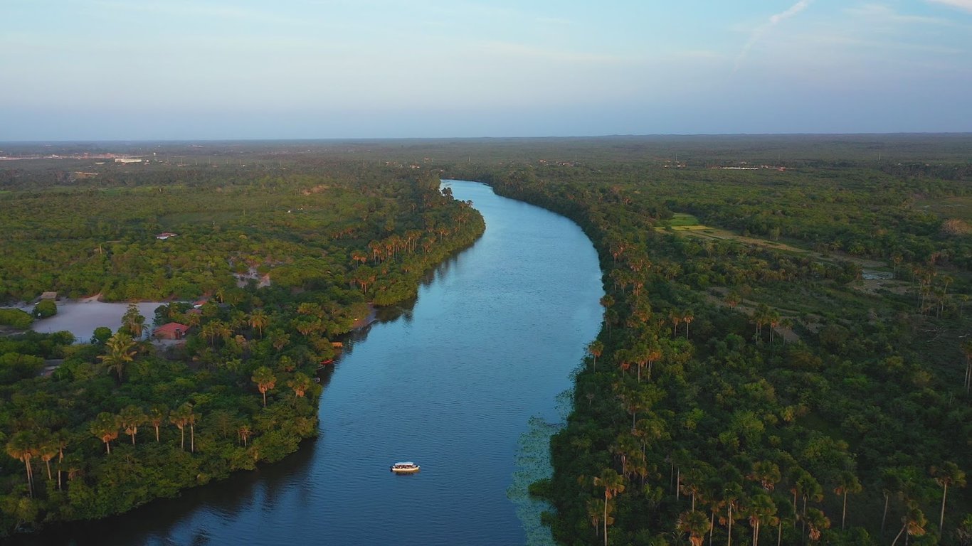Rio Parnaíba ao entardecer