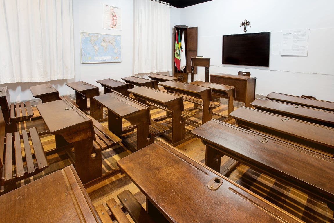 Sala de aula da rede pública de ensino