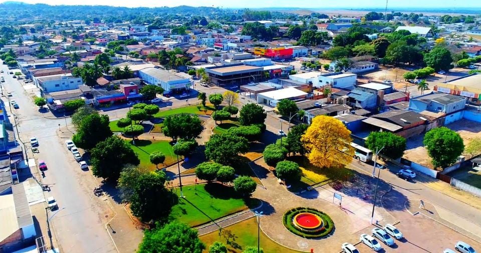Vista aérea de Peixoto de Azevedo MT