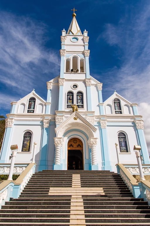 Vista da Igreja Matriz de Itarana, Espírito Santo