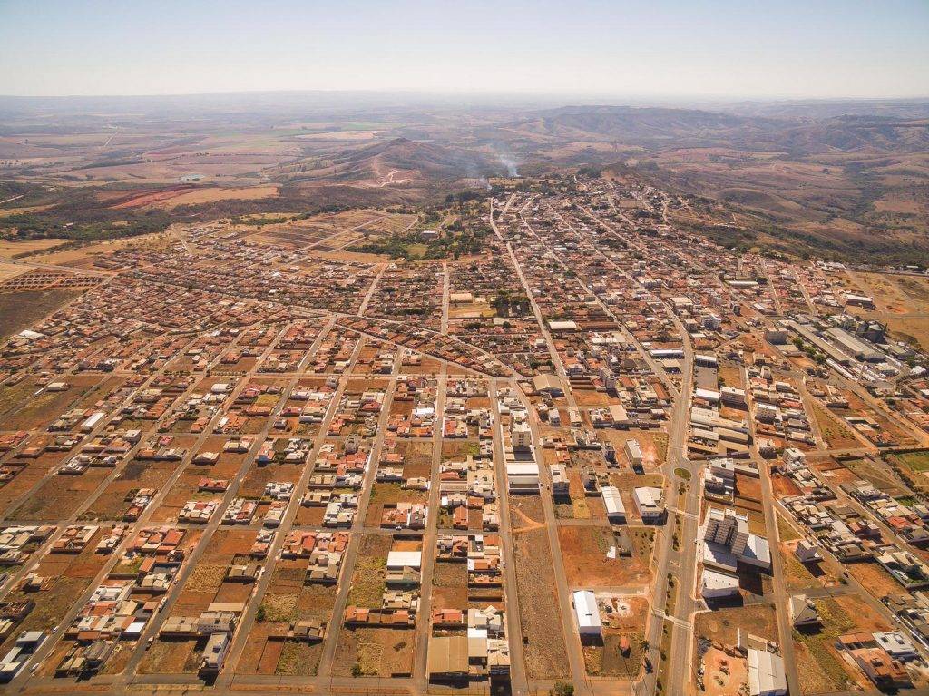 Vista aérea de Rio Paranaíba MG