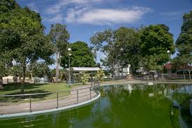 Vista de área urbana e áreas verdes em Sooretama ES, em dia claro