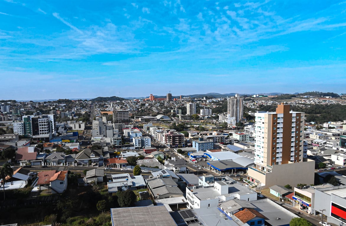 Foto aérea de São Lourenço do Oeste SC