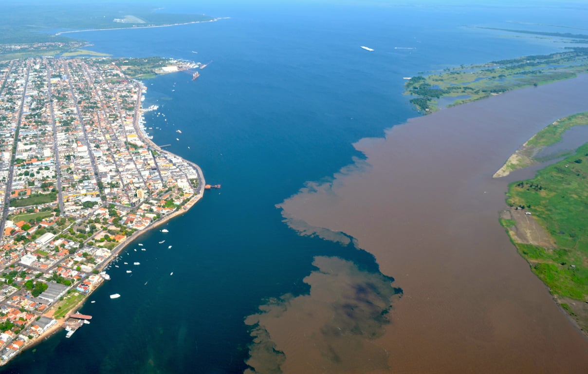 Encontro das águas em Santarém PA