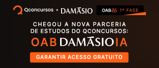 Resolva questões com o suporte da IA. Chegou a nova parceria de estudos do QC: OAB Damásio IA.
