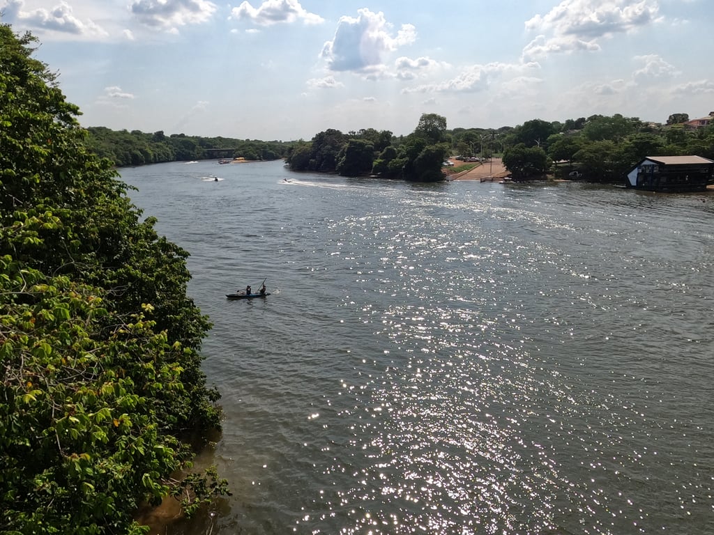 Vista de Nova Xavantina às margens do Rio das Mortes