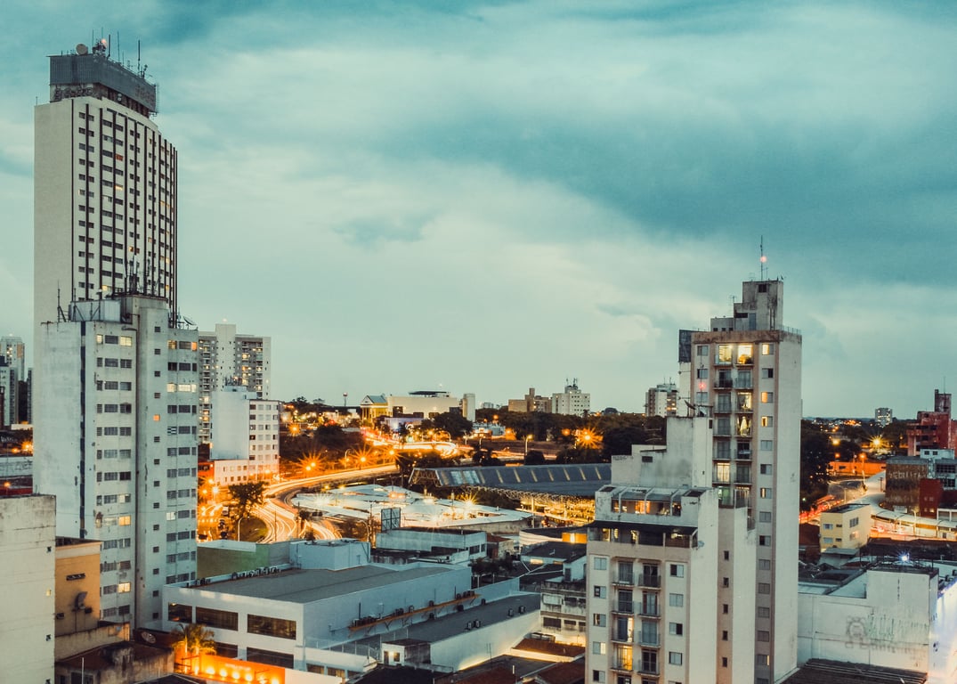 Campinas SP ao entardecer