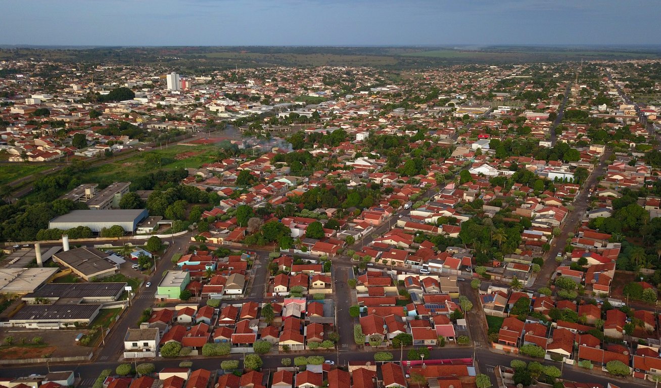 Vista aérea de Paranaíba-MS