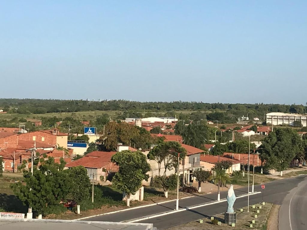 Vista urbana de Pindoretama CE, na Região Metropolitana de Fortaleza