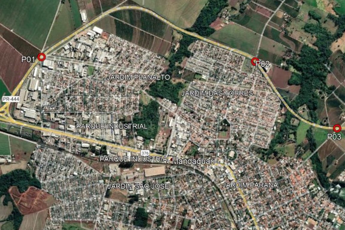 Vista aérea de Mandaguari PR