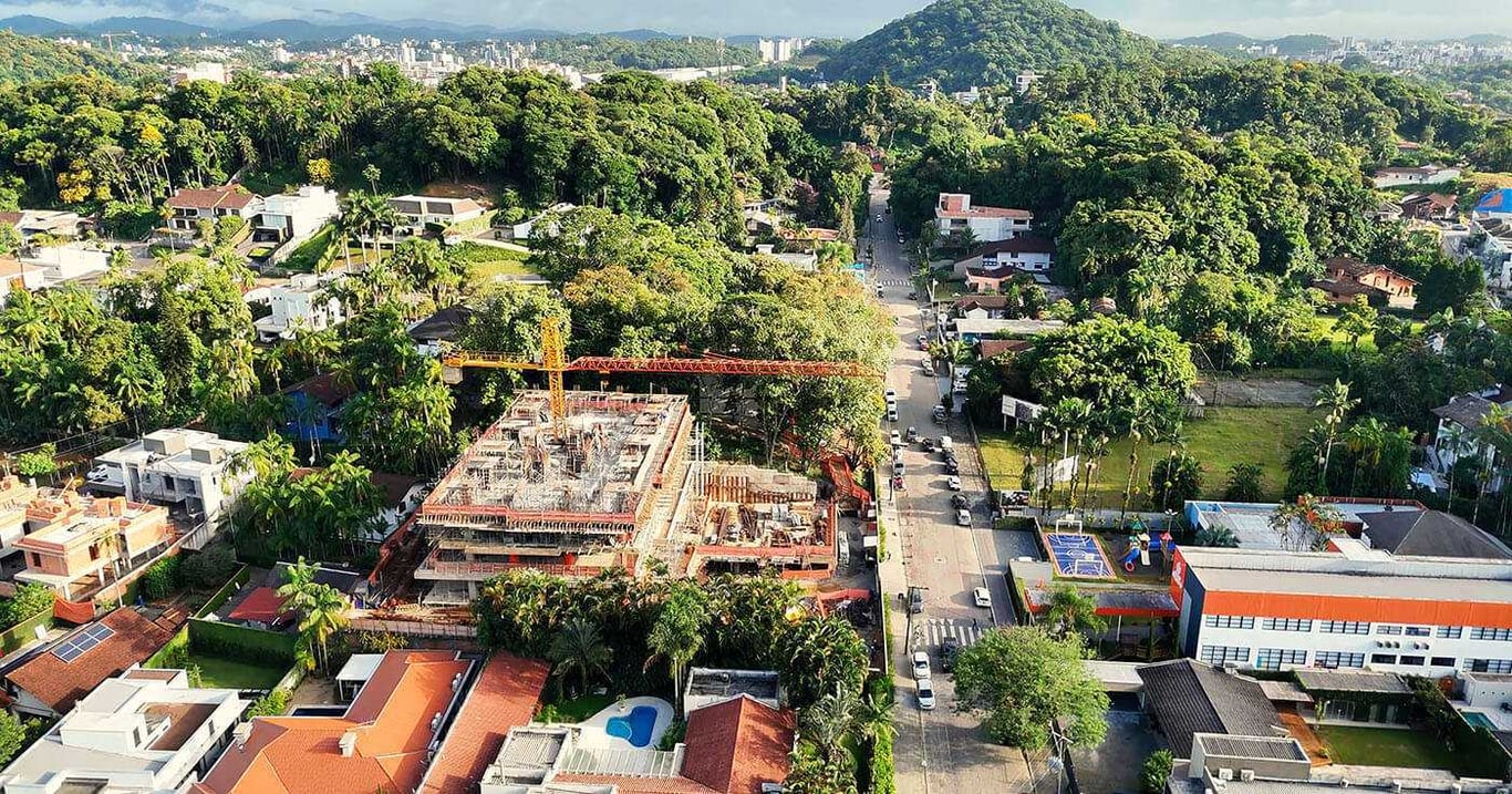 Vista aérea de Garuva SC