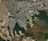 Vista aérea de Buritis, em Minas Gerais. Crédito: Score de Cidades.