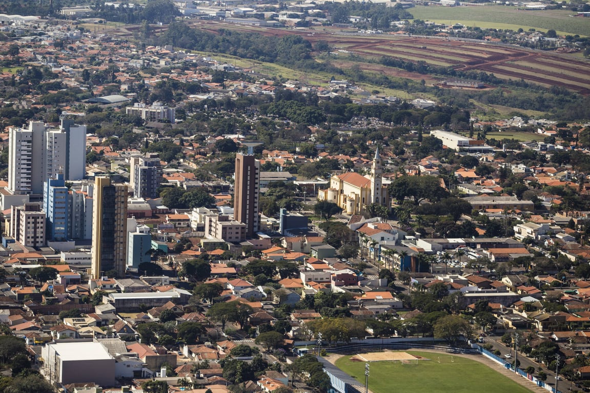 Vista aérea de Rolândia PR