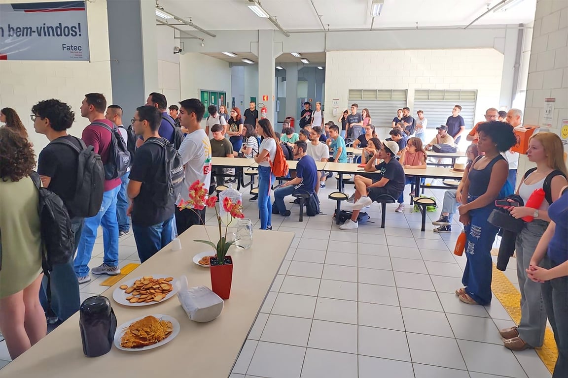 Sala de aula em instituição pública de ensino tecnológico